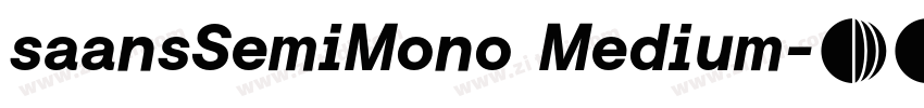 saansSemiMono Medium字体转换